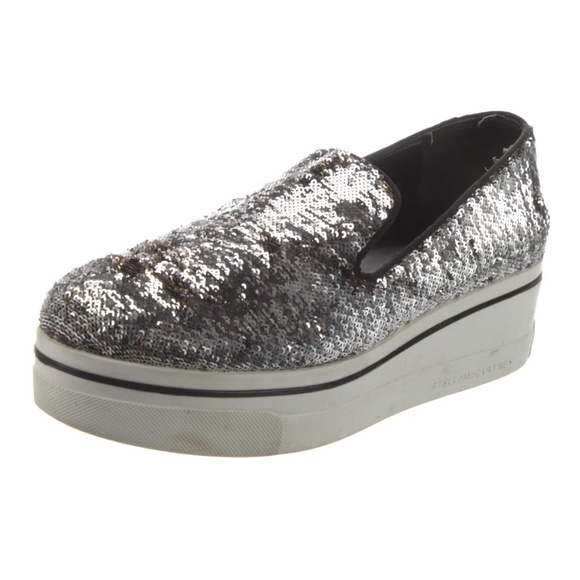 STELLA McCARTNEY | Binx Flip Sequin Platform Sneakers - Picture 5 of 5